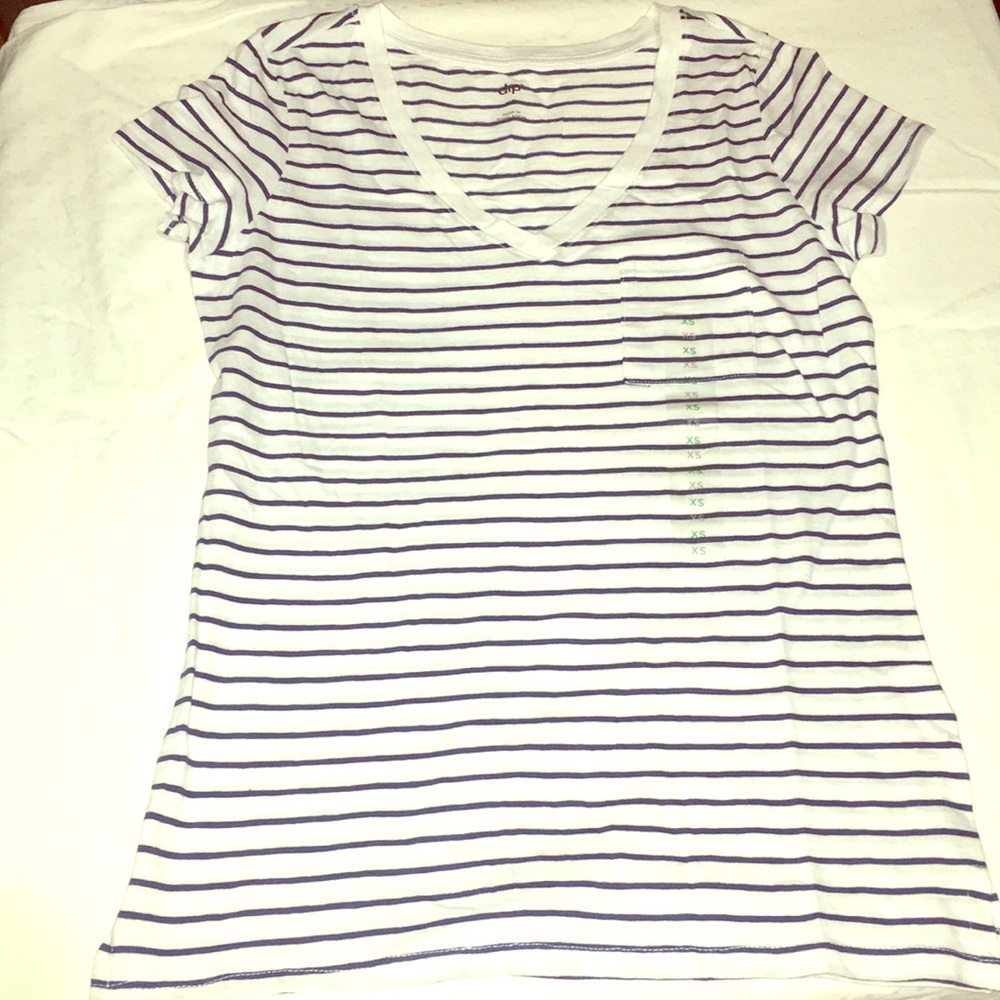 Dark Navy blue and white -Dip brand -XS tee